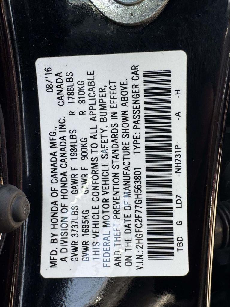 2016 Honda Civic EX