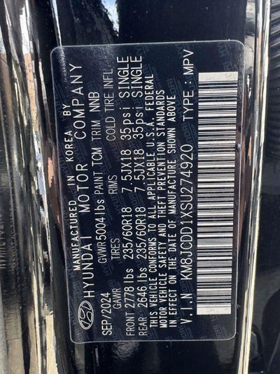 2025 Hyundai Tucson Hybrid SEL Convenience