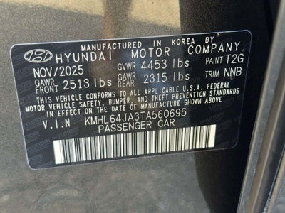 2026 Hyundai Sonata SEL Sport