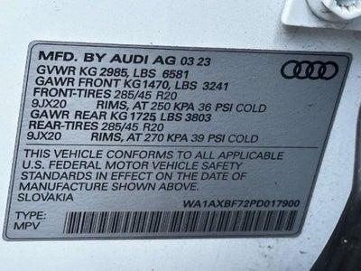 2023 Audi Q7 Premium 55 TFSI quattro Tiptronic