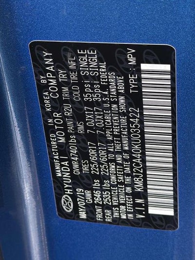 2019 Hyundai Tucson SE