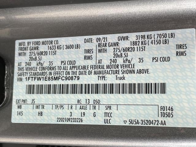 2021 Ford F-150 LARIAT