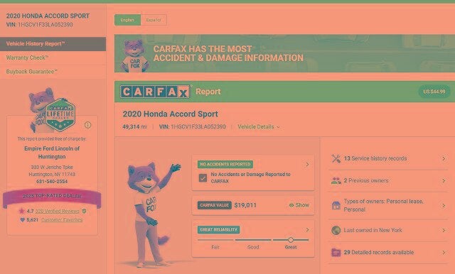 2020 Honda Accord Sport