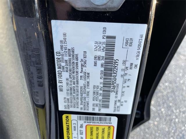 2020 Ford Fusion Plug-In Hybrid Titanium