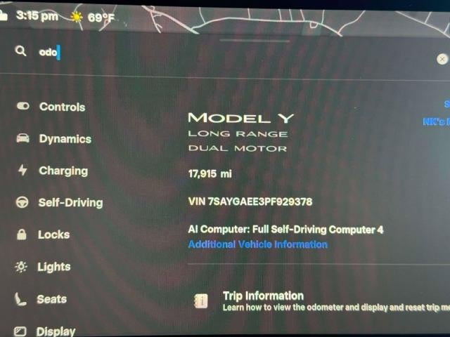 2023 Tesla Model Y Long Range Dual Motor All-Wheel Drive