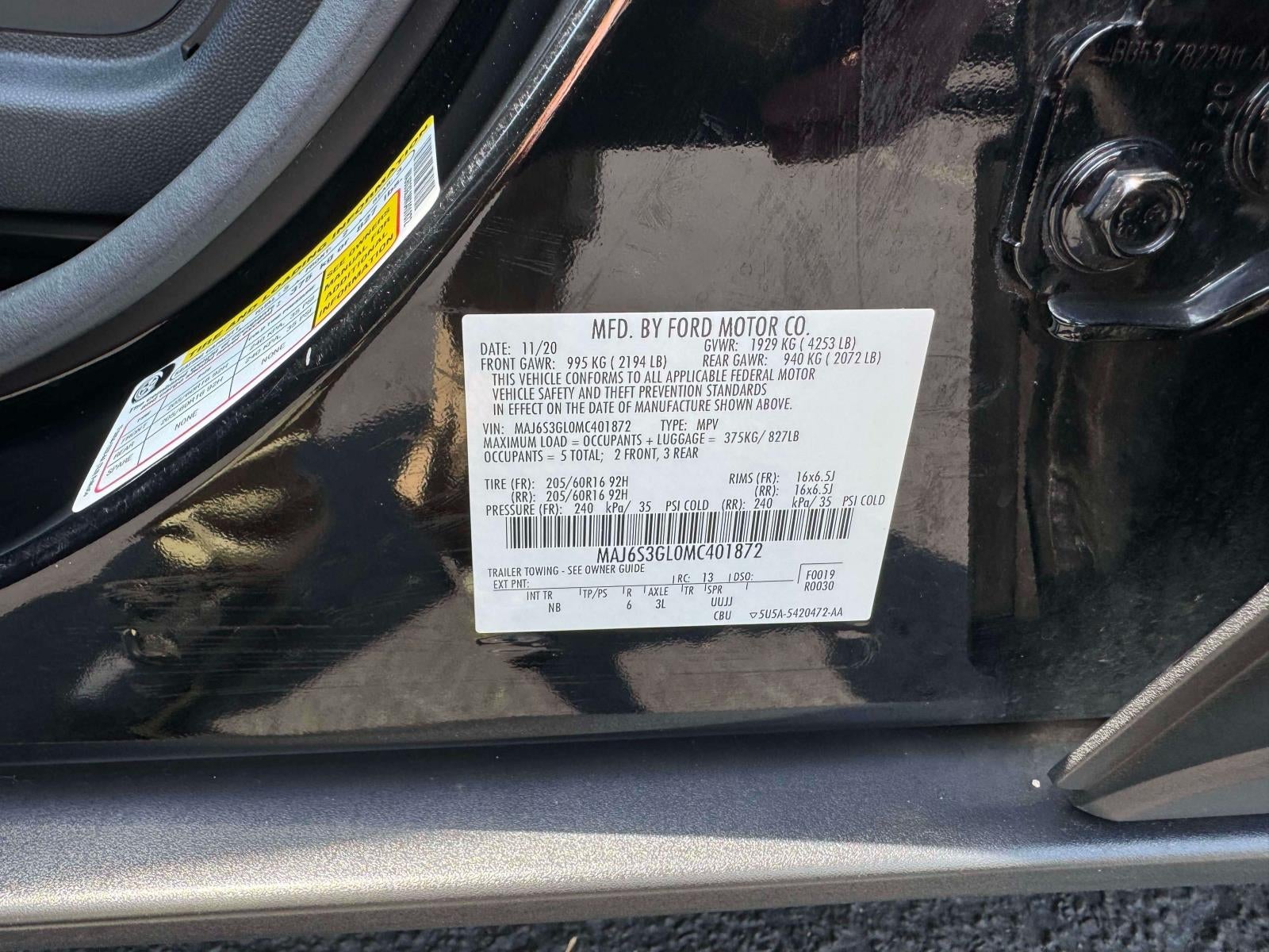 2021 Ford EcoSport SE