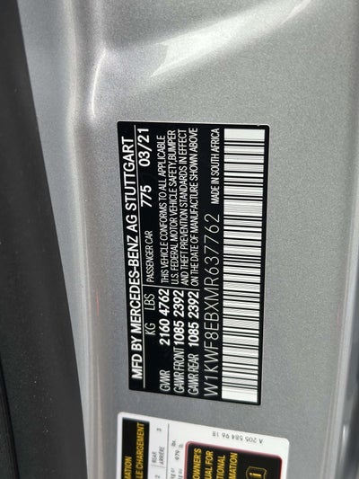 2021 Mercedes-Benz C 300 4MATIC® Sedan