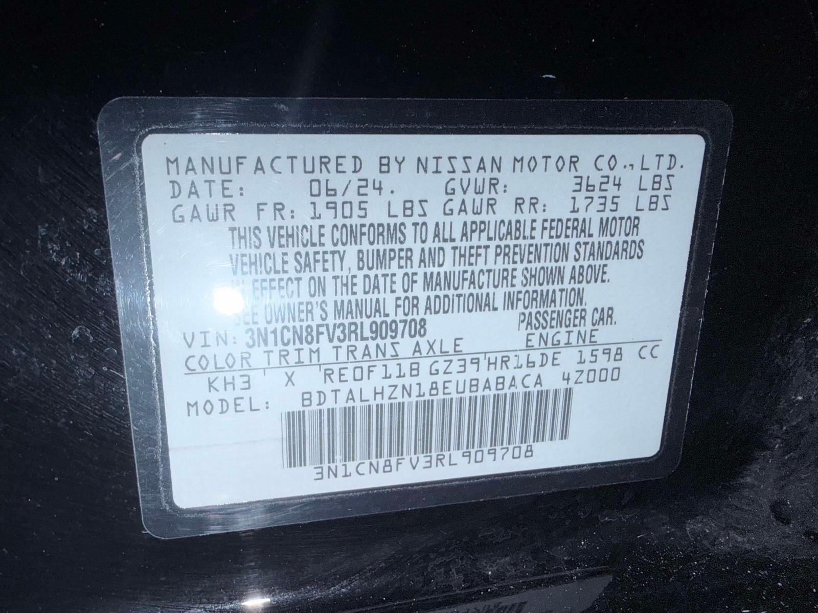 2024 Nissan Versa 1.6 SR