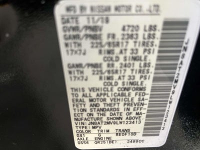 2020 Nissan Rogue SV Intelligent AWD