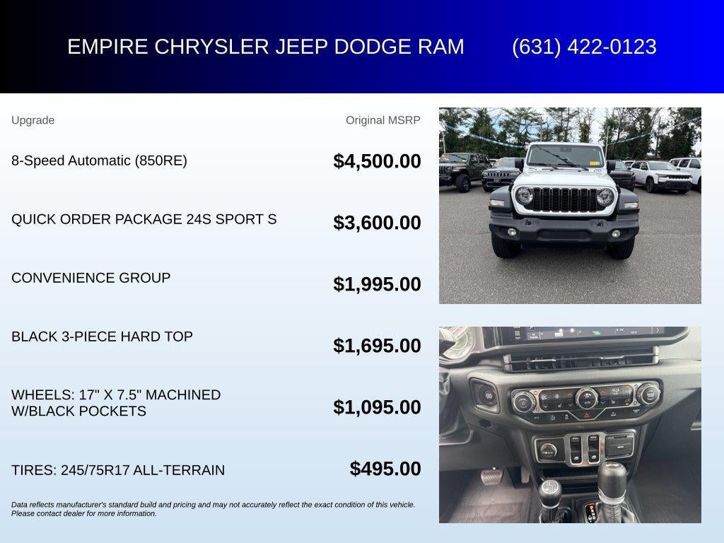 2024 Jeep Wrangler 2-Door Sport S 4x4