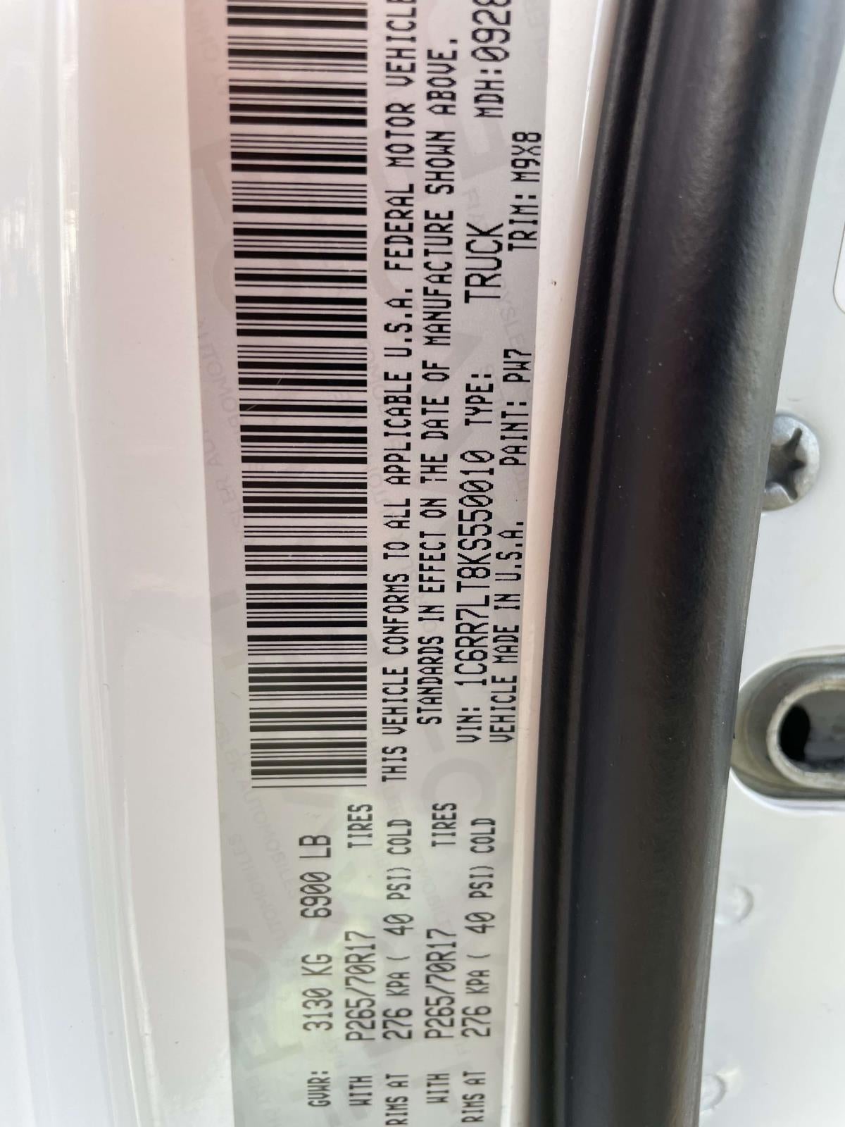 2019 RAM 1500 Classic SLT Crew Cab 4x4 5'7' Box