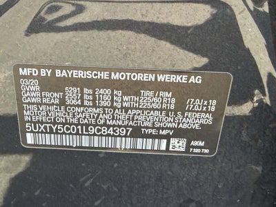 2020 BMW X3 xDrive30i