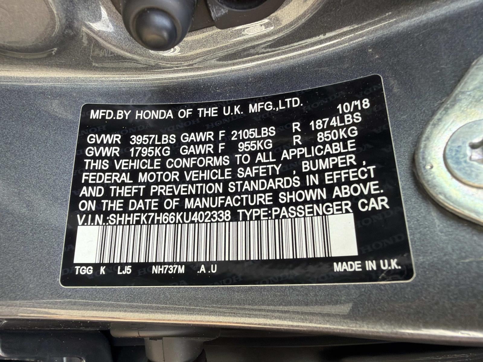 2019 Honda Civic EX