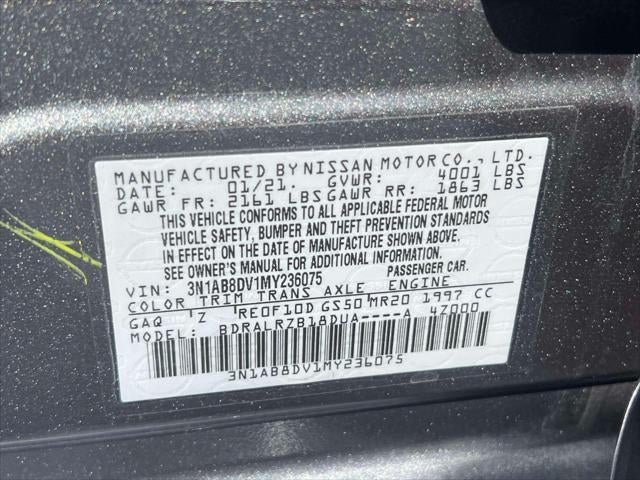 2021 Nissan Sentra SR